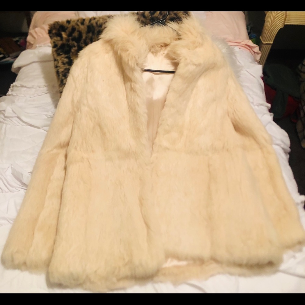 Real rabbit hair coat